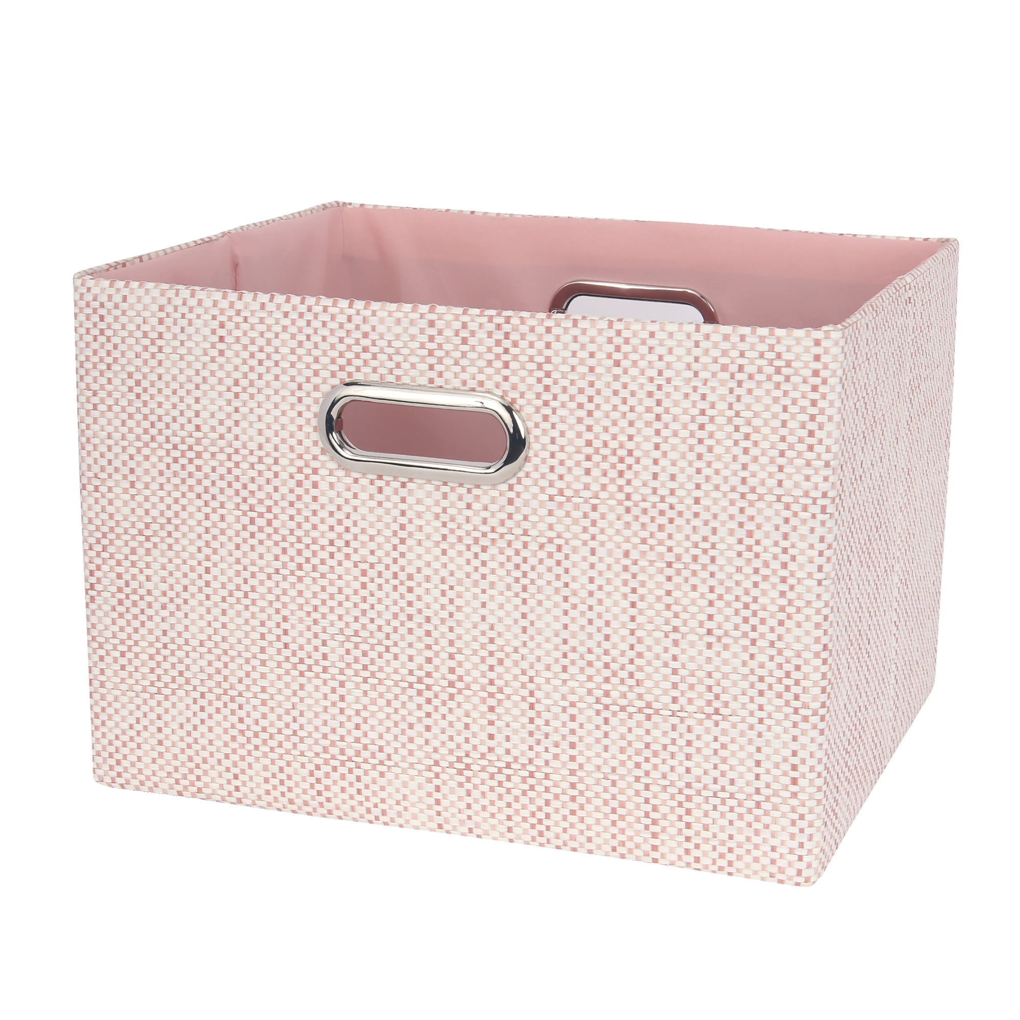 Lambs & Ivy Pink Foldable/Collapsible Storage Bin/Basket Organizer with