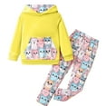 thumbnail image 1 of Odeerbi 2-16 Años Niñas Conjuntos Estampados Sudaderas Con Capucha Pantalones Dos Piezas Conjunto Sudadera Manga Larga Con Capucha Sudadera Primavera Pullover, 1 of 6