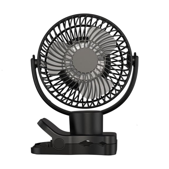 ZELVINN 4 Speed Adjustable Desktop Circulating Fan Rechargeable Table Wall Mounted Electric Desktop Clip Fan