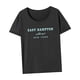 thumbnail image 5 of Camiseta de mujer, ropa informal de verano, ropa de calle, camiseta con cuello redondo para viaje femenino Gris, 5 of 7