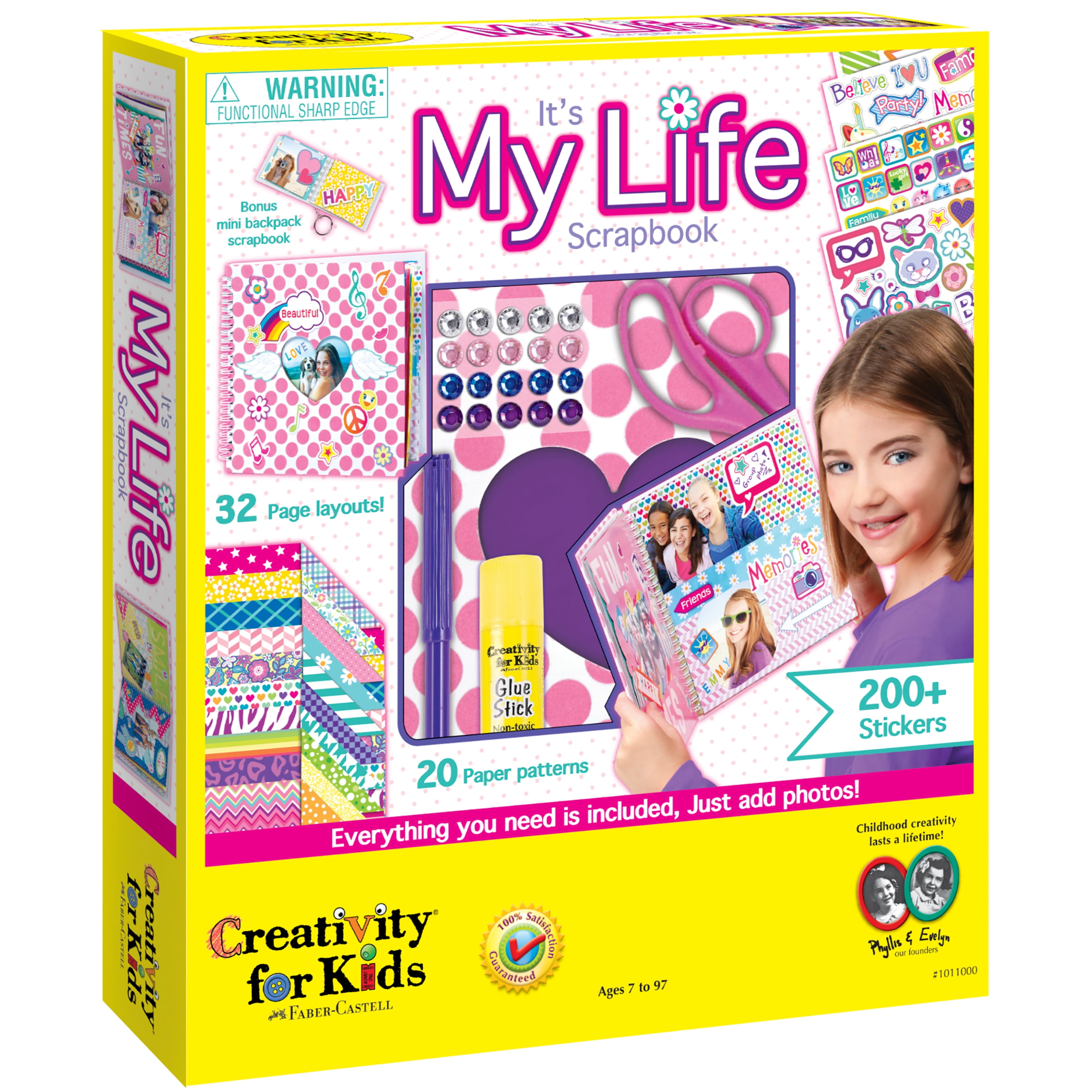 Creativity for Kids It's My Life Scrapbook Kit Child Velvet Craft for