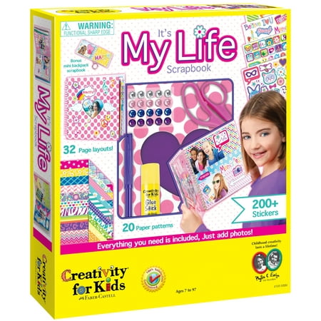 Creativity for Kids It's My Life Scrapbook Kit– Child, Boys & Girls, Velvet