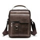 thumbnail image 1 of Bolsa de hombro vintage de cuero para hombres, bolso casual de negocios para hombres, regalo del Día del Padre / Aniversario, Bolso de hombro de cuero sintético vintage Weixier, Café, 1 of 2