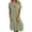 Green, variant on OSOLU Women Comfortable New Casual Solid Color Button Mid-Length Short Sleeve Loose Shirt Casual Dress Soft Sundress Vacation 2025 Elegant Classy Dresses