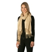 Women's Soft Cashmere Feel Oblong Scarf in Solid Colors