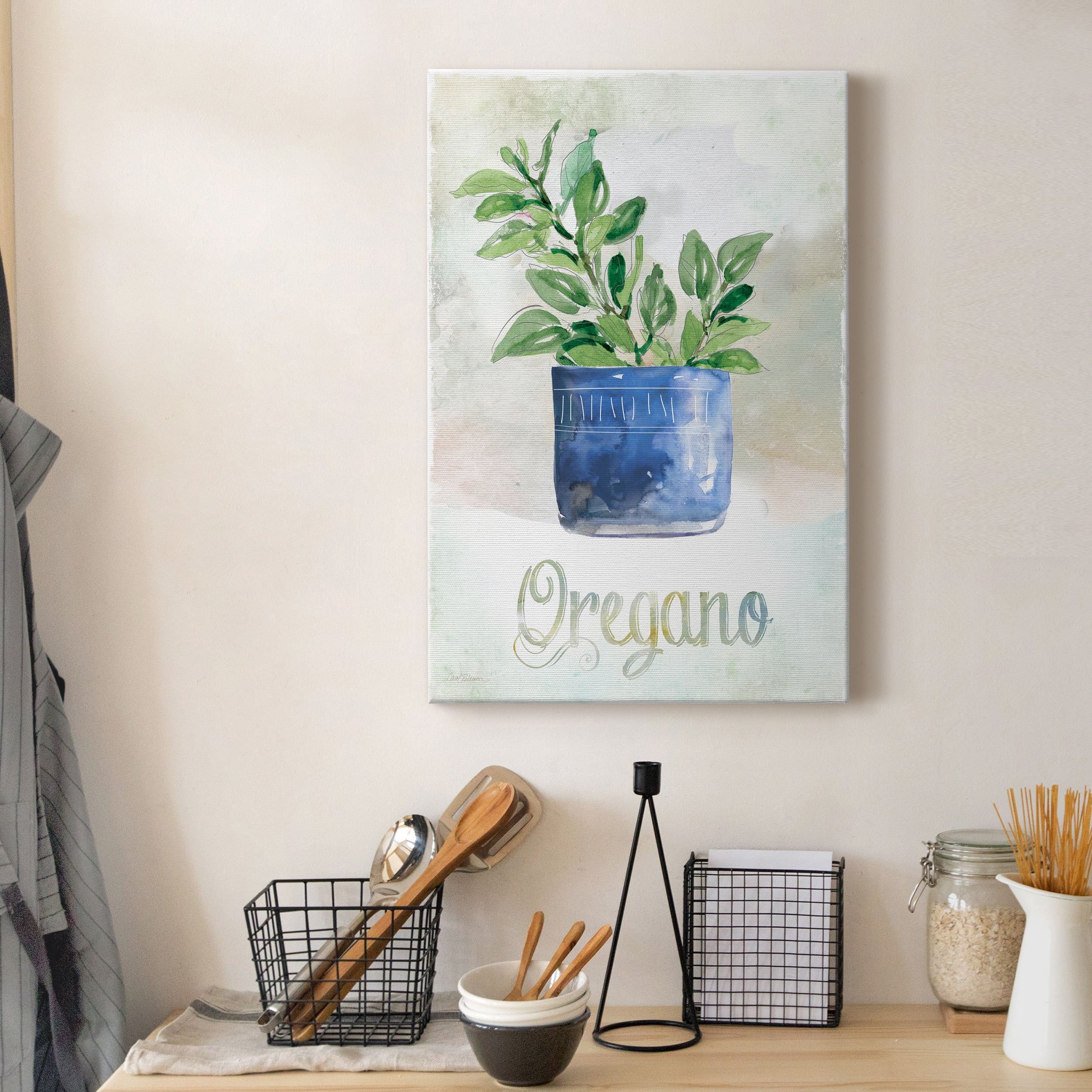 Potted Oregano Premium Gallery Wrapped Canvas - Ready to Hang - 8 x 12