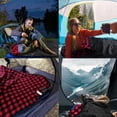 thumbnail image 6 of Backpacking Flannel Sleeping Bag Lightweight for Adults Hiking Ultralight Compact Sleeping Bag Portable Warm Weather Summer with Compression Sack, 6 of 7