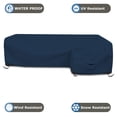 thumbnail image 3 of COVERS&ALL L Shape Sectional Sofa Cover, 12 Oz, Waterproof & UV-Resistant, Ideal for Indoor/Outdoor (Right Side Sofa, 90" x 120" x 33" x 35", Blue), 3 of 7