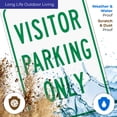 thumbnail image 4 of Only Visitor Parking Green Sign, 24x36 Corrugated Plastic, 4 of 7