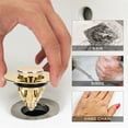 thumbnail image 4 of Tapón de drenaje para fregadero emergente, tocador de baño, lavabo, recipiente de rebote, filtro de repuesto, accesorios de baño de cocina, dorado kenally HA008208-02B, 4 of 6