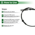 thumbnail image 7 of Unique Bargains ABS Wheel Speed Sensor ABS Sensor No.34526752159/34526758289 for BMW E65 2002-2008 1 Pc Front Left Front Right, 7 of 7