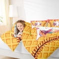 thumbnail image 3 of Erosebridal Red Dripping Waffle Baseball Batter & Baseball Graphic Twin Bedding Sets 7-Piece, Sport Graphic Bedding Comforter Set for Girls Kids,Breathable Home Decor, 3 of 6