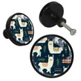 thumbnail image 2 of 4 Pcs Alpaca Knobs for Kitchen Cabinet Cupboard Dresser Bookcase Drawer Pulls Handles Round Home Decor, 2 of 5
