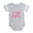 Heather Gray, variant on CafePress - R Pink Initial_Tr - Cute Infant Baby Football Bodysuit
