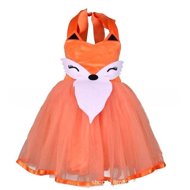 Traje de zorro Vestido de niña Disfraz de espectáculo de cosplay de Halloween