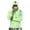 Light Green, variant on Men’s Long Sleeve Pullover Hoodie with Abstract Paint Splatter Print Casual Slim Fit Lightweight Top for Everyday Wear