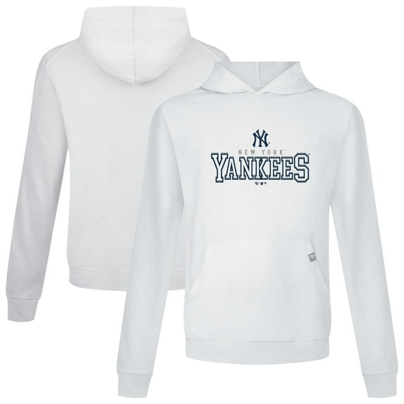 Men's Levelwear White New York Yankees Relay Journey Pullover Hoodie