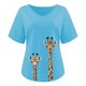 thumbnail image 4 of Elegante mujer con cuello en V estampado camiseta blusa Tops sudadera OAVQHLG3B Store  lin121212, 4 of 4