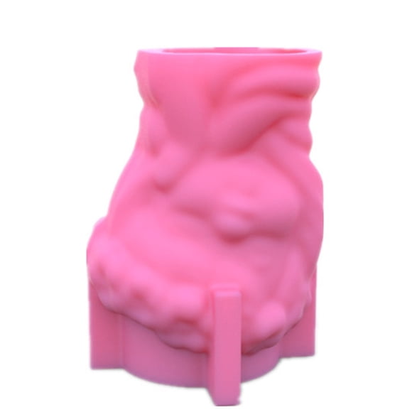 Molde de silicona para macetas pequeñas suculentas Moldes de silicona para macetas pequeñas Corona para niñas DIY Portalápices creativo 3D