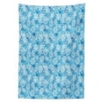 thumbnail image 3 of Ambesonne Snowflake Tablecloth Rectangular Table Cover, Pattern of Winter, 60"x84", Pale Blue White, 3 of 4