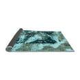 thumbnail image 2 of Ahgly Company Indoor Round Abstract Light Blue Modern Area Rugs, 8' Round, 2 of 4
