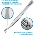 thumbnail image 5 of Stacy Lash STL-6 Eyelash Extension Tweezers / Precision Tool for False Lashes Application & Premade Fans / Supplies for Volume Extensions / Curved Tweezer Tip / Beauty Accessories / Eyelashes Tools, 5 of 10