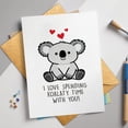 thumbnail image 2 of Tarjeta de felicitación Podagree, lindo juego de palabras con koalas para novio y esposo, 2 of 7