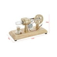 thumbnail image 4 of Hot Air Stirling Engine Electricity Generator Motor Model with LED Light Flywheel Design Science Experiment, 4 of 8