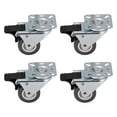 thumbnail image 1 of Juego De 4 Ruedas Giratorias De Alta Resistencia, Ruedas Dobles De 50Mm Con Freno Para Carrito, Ruedas Para Muebles, Color Negro Speravity TO005214-01, 1 of 6