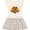 Natural with Stripes, variant on Inktastic Thanksgiving Day Turkey Football Fan Girls Toddler Dress