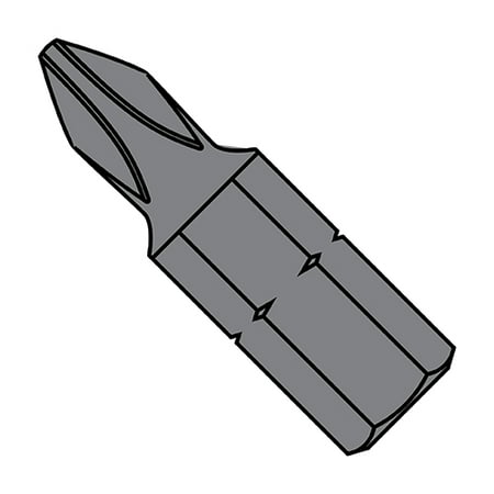 

1X1X1/4 Reduced Phillips Insert Bits (Pack Qty 200) BC-27-035