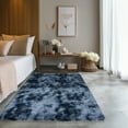 thumbnail image 3 of Socofuz 8x10ft Area Rug Fluffy Living Room Carpet Ideal for Bedroom, Kids Playroom, Classroom, Nursery, Home Office Decor Tie-dye Blue Grey, 3 of 7