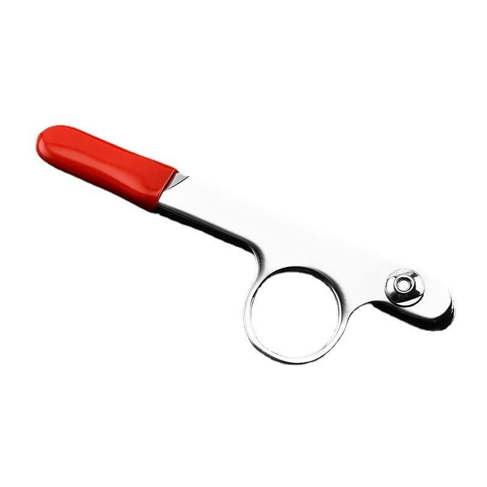 YEESHU High End Thread Nipper with Red Rubber Cap for Sewing, 4.7 Inch Edge Thread Snipper, Stainless Steel Thread Trimmer for Tailoring and Crafting