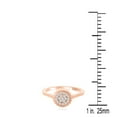 thumbnail image 3 of AoneJewelry 0.20 Carat Beautiful Floral Shape Halo Diamond Engagement Ring Women Well Crafted In 10K Solid Rose White & Yellow Gold, 3 of 5