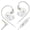White with Mic, variant on KZ Taurus in Ear Monitor IEM Earbuds, Dual 8mm Dynamic Drivers for Powerful Bass in Ear Headphones, Comfortable Fit iems for Gaming, 2-Pin Gold-Plated Wired Earbuds for Singers (Clear Black, no Mic)