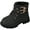 Black, variant on Unisex-Child Hiking Outdoor Waterproof Lace-up Comfort Construction Workboots