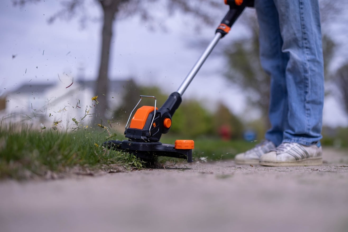 WEN 20V Max Cordless 2-in-1 String Trimmer and Edger with 12-Inch Cutting Diameter, 2Ah Battery and Charger