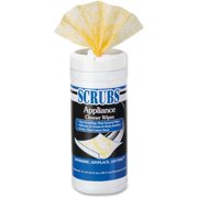 SCRUBS, ITW98156, Appliance Cleaner Wipes, 1 Each, White,Black