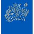 thumbnail image 2 of Grow Inspirational Vintage Botanicals Adult Blue Long Sleeve Hoodie-Small, 2 of 3