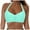 Mint Green, variant on Women Halter Bikini Tops Push Up Retro Bathing Suits Padded Swimsuit Top Only No Bottom (Army Green, XXL)