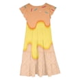 thumbnail image 4 of oqasdz Girls' Dresses with Ice Cream Print Flowy Sleeveless Casual Playful Dress for Toddler Kids Party and Outdoor Activities Summer Dress, 4 of 4