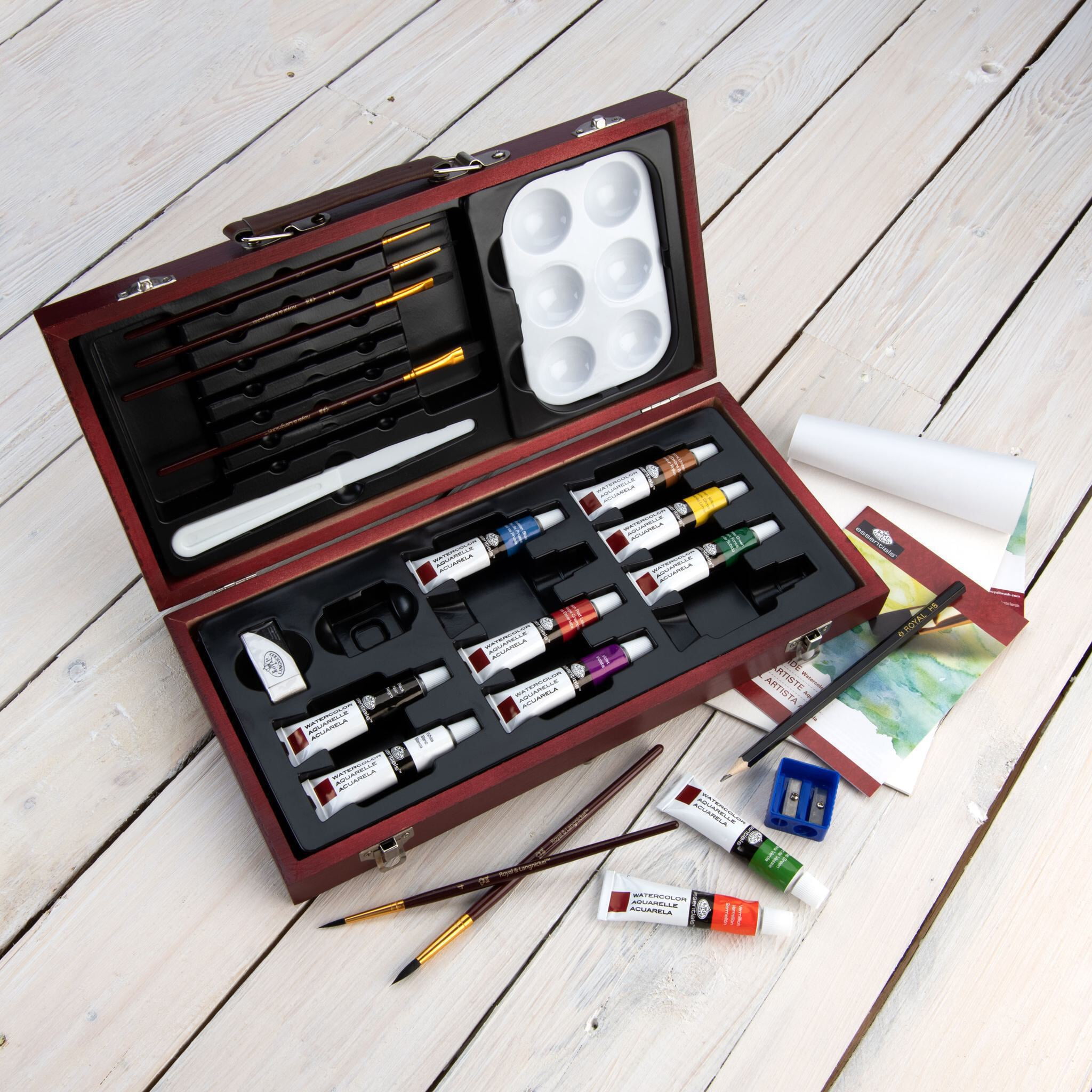Royal & Langnickel Essentials™ 24pc Watercolor Painting Travel Art Set