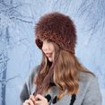 thumbnail image 2 of Diufon Women's Plush Warm Hat Winter Windproof Knitted Wool Hats for Ladies Fleece Lined Outdoor Ski Cap, 2 of 7