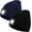 Navy Blue+Black, variant on LED Beanie Hat with Light Set of 2, Gifts for Men Dad Husband Him Women, USB Rechargeable Lighted Cap Headlamp Hat,, Unisex Warm Winter Knitted LED Hat