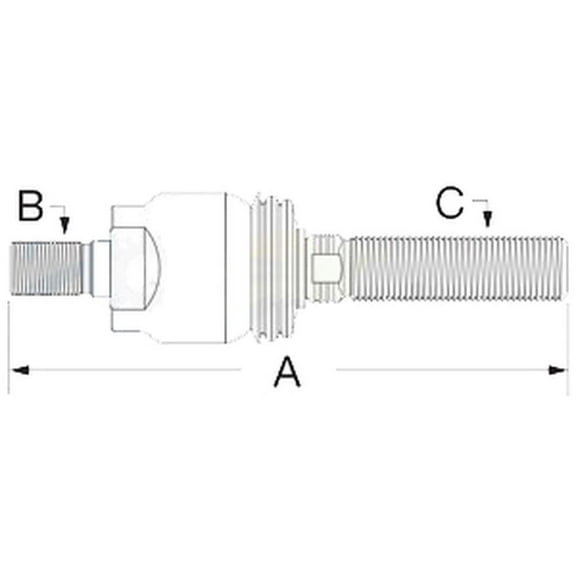 RAParts Tie Rod Fits John Deere Models AL161341 AL161341-A