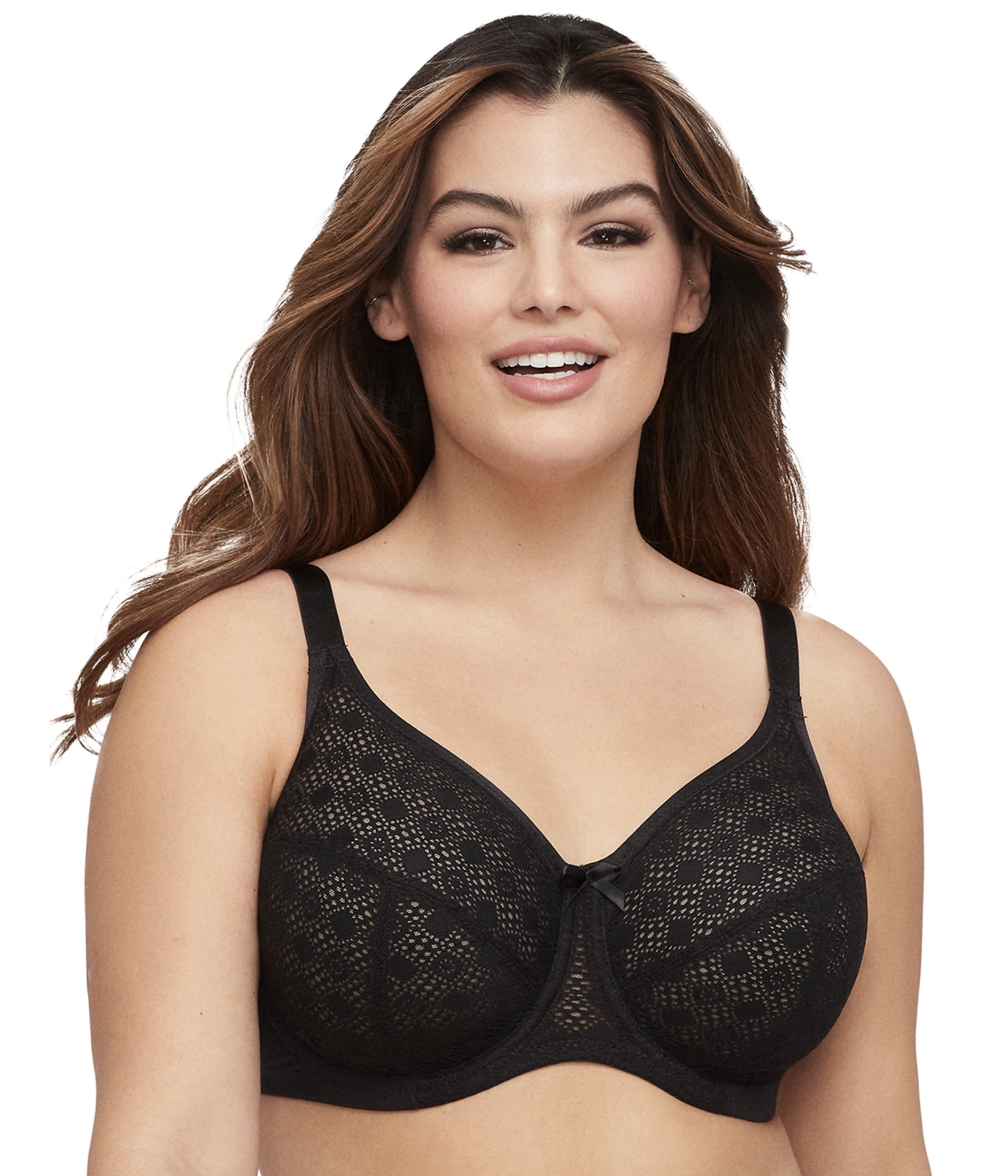 Glamorise Lace Comfort WonderWire Underwire Bra 9855 (Women's & Women's Plus)