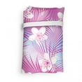 thumbnail image 4 of Nature Portable Fabric Shopping Bag, Floral Theme Botanical Motifs Frangipani Hibiscus Flowers Demonstration, Versatile and Durable Grocery Tote with High Capacity, Hot Pink and White, by Ambesonne, 4 of 4