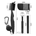 thumbnail image 2 of Golf Club Cleaner Kit, Retractable Golf Brush And 2 Golf Club Groove Sharpener For U & V-grooves, Golf Club Cleaning Kit, 2 of 5