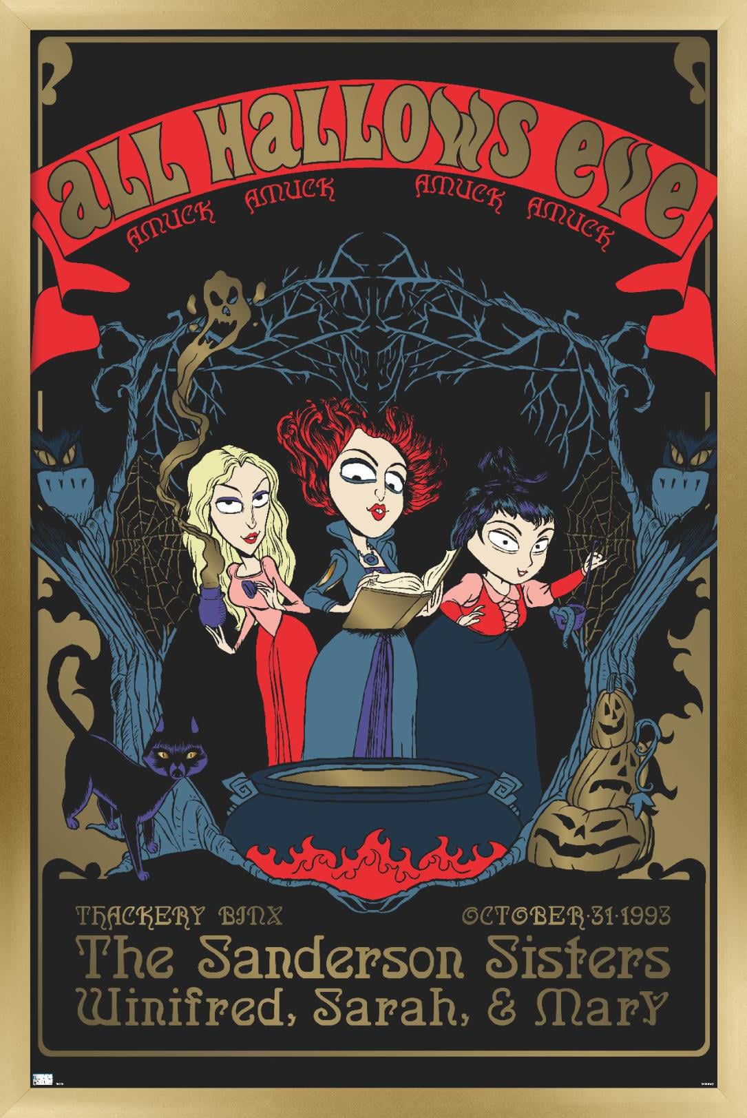 Disney Hocus Pocus - All Hallows Eve Wall Poster, 14.725