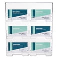 thumbnail image 4 of 6-Pocket Business Card Holder, Holds 480 Cards, 8.5 X 1.63 X 9.75, Plastic, Clear | Bundle of 5 Each, 4 of 7